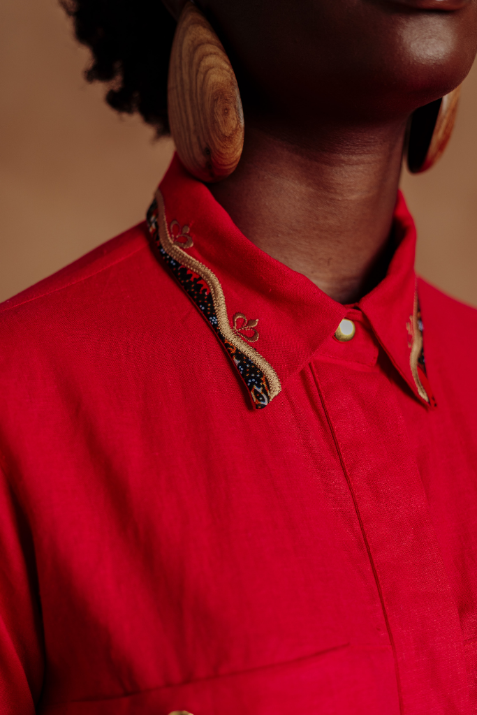 Linen Long-Sleeved Shirt And Pants