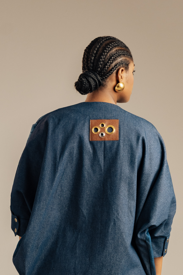 Denim Mosaic Kimono