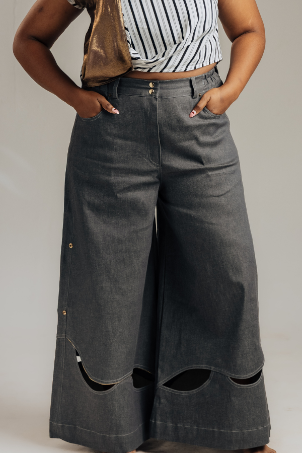 A-Line Denim Pants