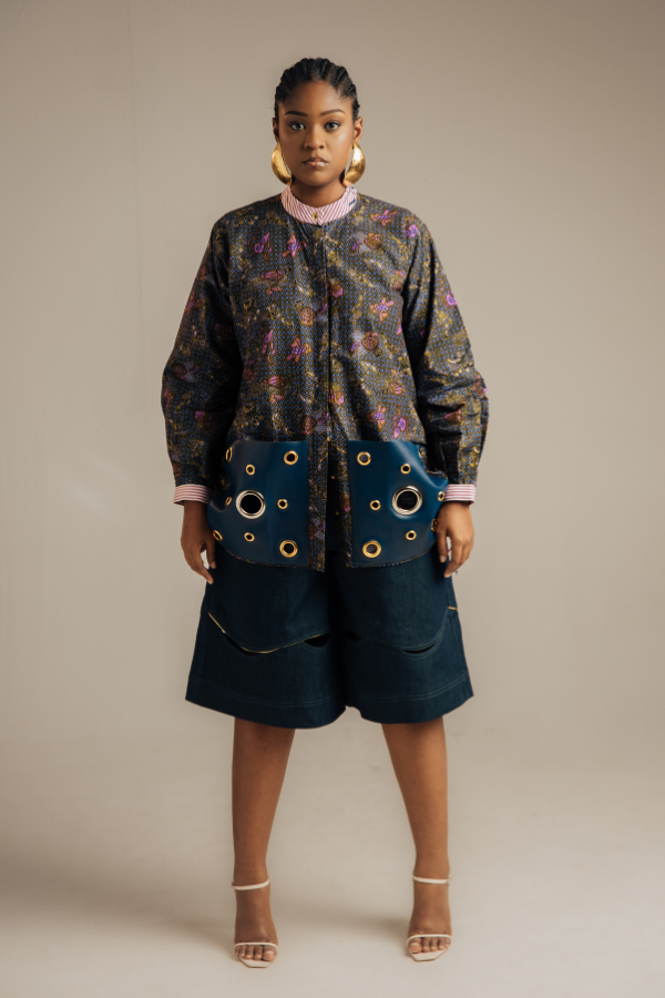 Loose African Print Shirt