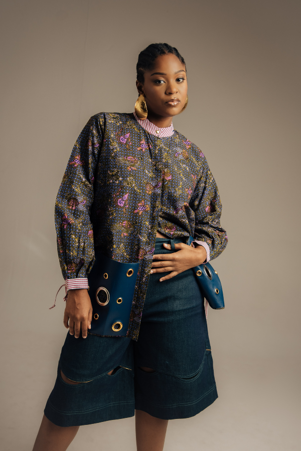 Loose African Print Shirt