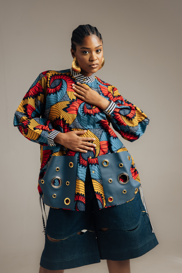 Loose African Print Shirt