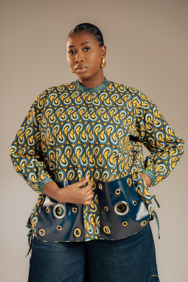 Loose African Print Shirt